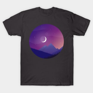 Purple Mountain Landscape T-Shirt